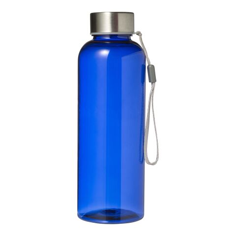 Bouteille en plastique et lanière - 500 ml bleu cobalt | sans marquage | non disponible | non disponible