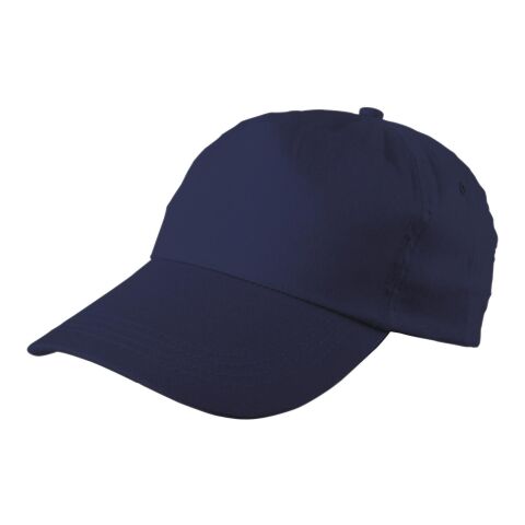 Casquette en coton 5 panneaux bleu