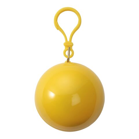 Etui boule contenant un poncho, jaune | sans marquage | non disponible | non disponible