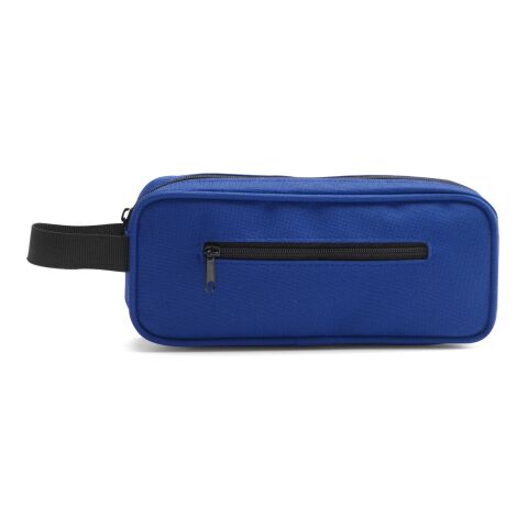 Trousse à crayons en polyester bleu cobalt | sans marquage | non disponible | non disponible