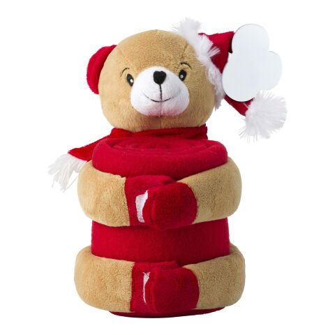 Peluche comprenant un plaid polaire multicolore | sans marquage | non disponible | non disponible