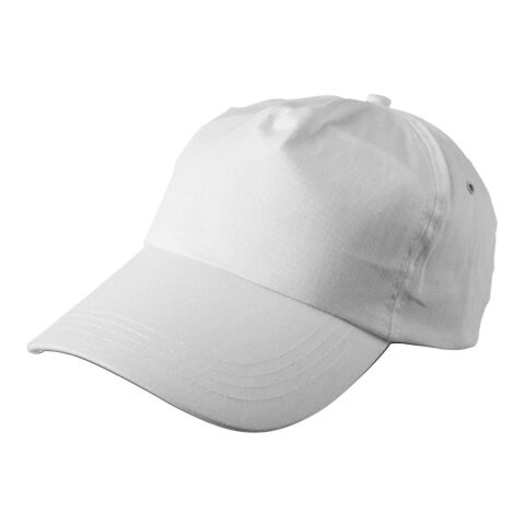 Casquette en coton 5 panneaux blanc | sans marquage | non disponible | non disponible