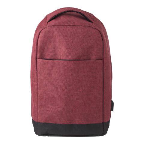 Sac à dos antivol en polyester 600D rouge foncé | sans marquage | non disponible | non disponible