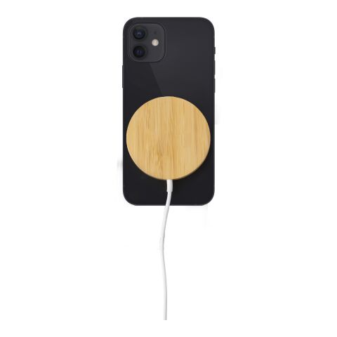 Chargeur à induction en bambou marron clair | sans marquage | non disponible | non disponible