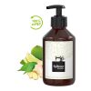 Distributeur avec pompe de 250 ml - Baume pour les mains "Gingembre - Citron Vert" - Body Label Brun | sans marquage