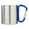 Mug isotherme Alpes avec mousqueton Bleu