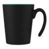 Mug en céramique Oli 360 ml avec anse Standard | Vert-Noir | sans marquage | non disponible | non disponible