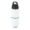 Bouteille MultiBev de 500 ml en acier inoxydable à isolation sous vide et gobelet de 350 ml Standard | Blanc | sans marquage | non disponible | non disponible