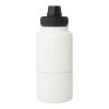 Bouteille de sport Dupeca de 840 ml avec isolation en acier inoxydable certifiée RCS Standard | blanc | sans marquage | non disponible | non disponible