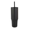 Gobelet isotherme Brady 900&nbsp;ml certifié RCS avec paille en silicone noir