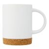 Tasse Neiva de 425 ml en céramique avec base en liège Standard | Blanc | sans marquage | non disponible | non disponible