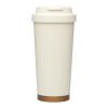 Gobelet isotherme à double paroi en acier inoxydable recyclé RCS Hampton, 480 ml Crème