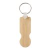 Porte-clés Ronan en bambou avec jeton pour chariot Standard | Naturel | sans marquage | non disponible | non disponible