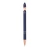 Stylo bille Nanna avec finition or rose Standard | Bleu océan | sans marquage | non disponible | non disponible