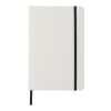 Carnet de notes Spectrum blanc avec élastique coloré A5 - pages lignées Standard | Blanc-Noir | sans marquage | non disponible | non disponible | non disponible