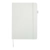 Carnet Liss A5 à couverture rigide en plastique recyclé blanc
