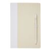 Ensemble carnet de notes format A5 et stylo bille Dairy Dream Standard | Blanc | sans marquage | non disponible | non disponible
