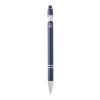 Stylo bille Kish avec finition argentée (encre bleue) Standard | Marine | sans marquage | non disponible | non disponible