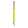Stylo bille en aluminium recyclé Moneta (encre bleue) Standard | Jaune | sans marquage | non disponible | non disponible