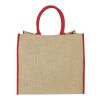 Grand Sac Shopping Jute Standard | Naturel-Rouge | sans marquage | non disponible | non disponible