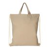 Sac à dos en coton recyclé 210 g/m² Pheebs avec cordon de serrage Standard | Naturel | sans marquage | non disponible | non disponible | non disponible