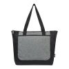 Sac shopping Reclaim recyclé GRS bicolore à fermeture éclair de 15 L Standard | Noir-Gris | sans marquage | non disponible | non disponible | non disponible