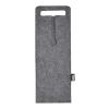 Sac à vin Felta de 75 cl en feutrine recyclée certifié GRS Standard | Gris | sans marquage | non disponible | non disponible | non disponible