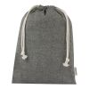 Grand sac cadeau Pheebs en coton recyclé GRS 150 g/m² de 4 L Standard | Noir chiné | sans marquage | non disponible | non disponible | non disponible