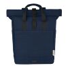 Sac à dos pour ordinateur portable Joey de 15 L en toile recyclée GRS 15 pouces avec dessus enroulable Standard | Deep blue | sans marquage | non disponible | non disponible | non disponible