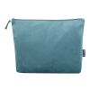 Set de trousses de toilette en velvet gomme recyclées GRS Swift Deep Sea Green