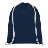 Sac refermable à cordon Odisha de 5&nbsp;L bio certifié OCS 140&nbsp;g/m² Standard | Marine | sans marquage | non disponible | non disponible | non disponible