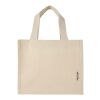 Mini sac shopping Odessa à soufflet en coton recyclé de 9 L et 220 g/m² certifié GRS Standard | Naturel | sans marquage | non disponible | non disponible | non disponible
