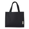 Mini sac shopping Odessa à soufflet en coton recyclé de 9&nbsp;L et 220&nbsp;g/m² certifié GRS Standard | Noir | sans marquage | non disponible | non disponible | non disponible