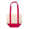 Mini sac shopping Sam en coton recyclé GRS 320&nbsp;g/m2 Standard | Rouge-Naturel | sans marquage | non disponible | non disponible | non disponible