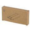Batterie de secours Adhil de 10&nbsp;000&nbsp;mAh et 10&nbsp;W en plastique recyclé avec 2&nbsp;câbles intégrés Standard | Noir | sans marquage | non disponible | non disponible