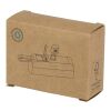 Batterie de secours Alnair Type-C de5&nbsp;000&nbsp;mAh et 10&nbsp;W en plastique recyclé avec support de retournement intégré et câble 2 en 1 noir