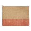 Pochette en papier paille Rhythm avec fermeture à glissière, 3 L Brick