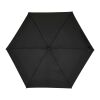 Parapluie pliable compact Jill 19 pouces à 5 baleines en RPET noir