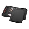 Conférencier A4 zippé Ebony Standard | noir | sans marquage | non disponible | non disponible