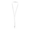 Lanyard Balta en PET recyclé avec boucle de sécurité blanc-blanc | 15mm | Sublimation | all over, back | 15 mm x 900 mm