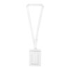 Lanyard Kord en RPET avec badge en papier blanc | 20mm
