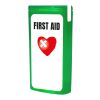 MiniKit Premiers Secours Vert translucide | Autocollant Numérique 1 couleur | front | 39 mm x 82 mm