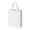 Sac en papier Smartfold 230 g/m² avec anses en ruban et pelliculage brillant - 24 x 10 x 32 cm blanc