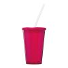 Gobelet à double paroi Stadium 350 ml Magenta | sans marquage | non disponible | non disponible