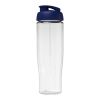 Bouteille de sport avec couvercle à clapet H2O Tempo® - 700 ml Blanc-Bleu | sans marquage | non disponible | non disponible