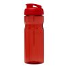 Bouteille H2O Base® de sport avec couvercle à clapet - 650 ml Rouge | sans marquage | non disponible | non disponible
