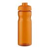 Bouteille H2O Base® de sport avec couvercle à clapet - 650 ml Orange-Orange | sans marquage | non disponible | non disponible