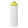 Bouteille Baseline® Plus de sport avec couvercle à clapet - 750 ml Blanc-Citron vert | sans marquage | non disponible | non disponible
