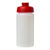 Bouteille Baseline® Plus GRIP de sport avec couvercle à clapet - 500 ml  Blanc-Rouge | sans marquage | non disponible | non disponible