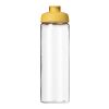 Bouteille H2O Vibe de sport avec couvercle à clapet - 850 ml Blanc-Jaune | sans marquage | non disponible | non disponible